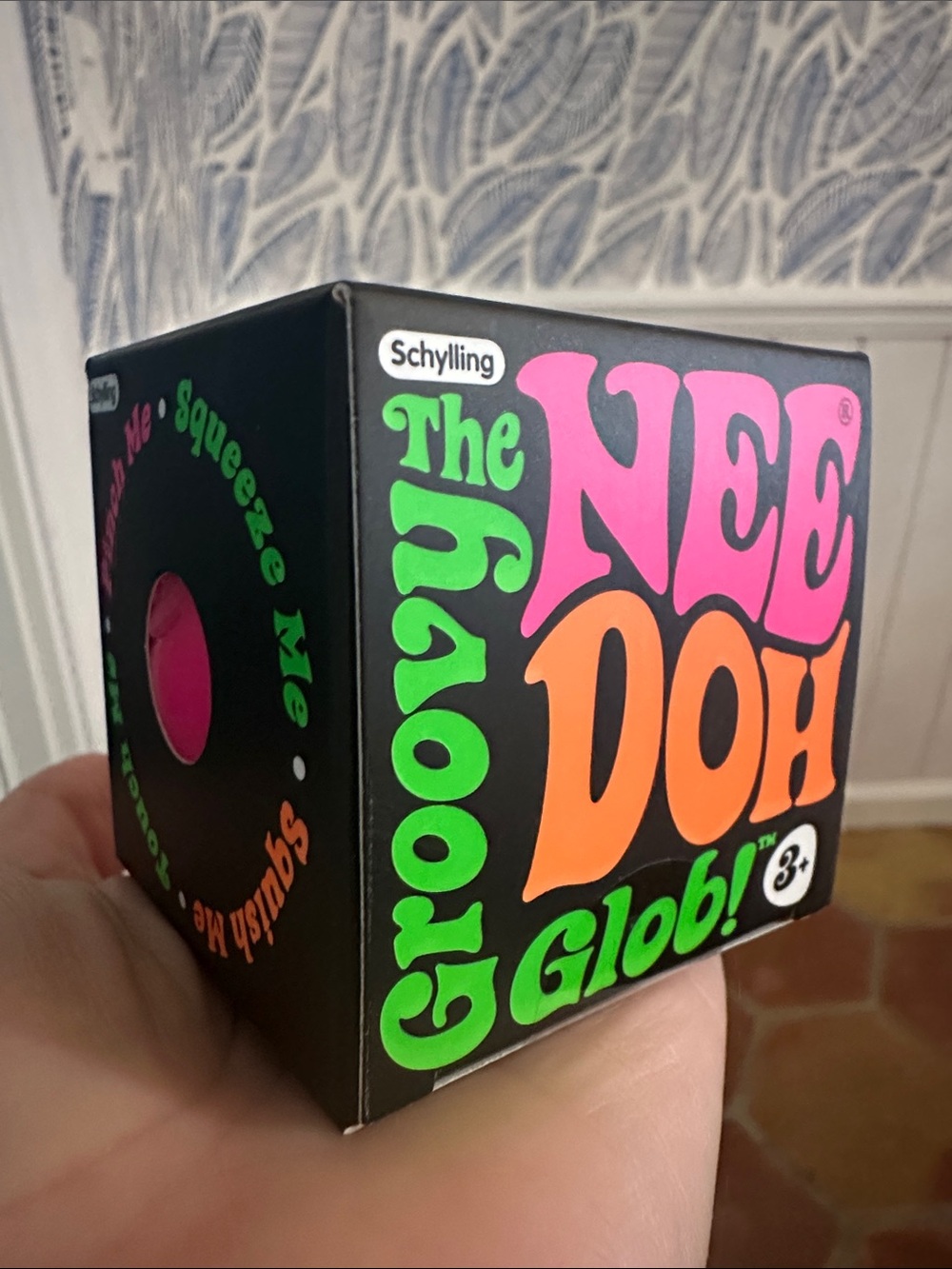 Schylling NeeDoh Groovy Glob! Kids Toy - Bright Pink 💓